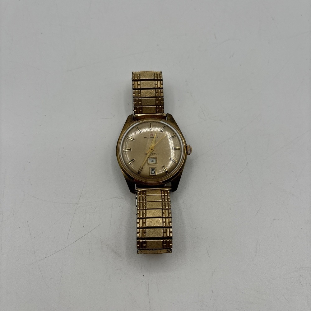 Vintage Helbros "Invincible" Gold Plated Manual Wind Men's Watch